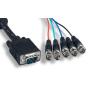 5 BNC to SVGA HD15-M Cable 3FT