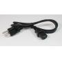 3FT Standard Power Cord- IEC 320 EN 60320 C3 - F USA