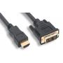 HDMI to DVI-D Display Adapter Cable Male Gold HD HDTV 15ft 5M Premium