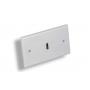 HDMI Wall Plate 1-PORT Decora-White with Cable