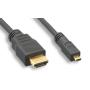HDMI MICRO Type-D Male to HDMI Type-A Male Cable 6FT