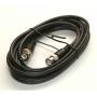 RG58 Coax BNC Cable 10FT Black Molded