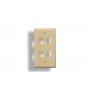 KEYSTONE Wall Plate 4-Hole Ivory