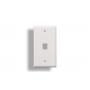 KEYSTONE Wall Plate 1-Hole White