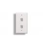 KEYSTONE Wall Plate 2 Hole White