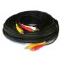 Dual RCA Audio Single Video Cable 50FT Steren 206-288