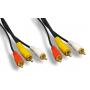 Dual RCA Audio RG59 Video Cable 12FT