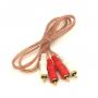 Dual RCA Gold Audio Cable 3FT