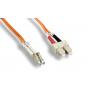 SC-LC FIBER OPTIC 1Meter 62.5 125UM Duplex Multimode