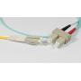 10Gb Duplex Multimode 50 125 OM3 Fiber Patch Cable LC-SC Aqua 1M