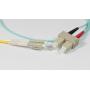 10Gb Duplex Multimode 50 125 OM3 Fiber Patch Cable LC-SC Aqua 1M