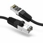 7FT Cat6 STP Shielded Snagless RJ45 Ethernet Patch Cable Black