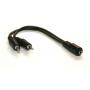 3.5mm STEREO JACK Y Splitter Female Male Male Cable