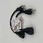 1FT 16 AWG Heavy-Duty AC Power Extension Cord UL Approved in Black (2-Pack)