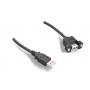 10FT 3M USB 2.0 Panel Mount Cable Single Port Bulkhead Cable Male-Female