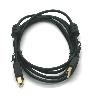 USB 2.0 Cable 6FT Dual Ferrite Chokes Black A-B (U023-006) USA