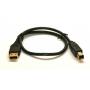 USB Cable 18 Inch 1.5 Feet Black