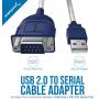 SABRENT CB-RS232 USB to RS232 Serial DB9 Male Port Converter Cable CB-RS232