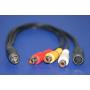 ATI All in Wonder MiniDin8 to 4 Head Video Cable AV