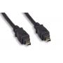 3FT 4 to 4 Pin IEEE-1394a IEEE1394 FIREWIRE 400 Mbps iLINK CABLE PC MAC DV AV