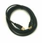 USB 2.0 Extension Cable Black 10ft A-Male to A-Female Premium 20 AWG Power
