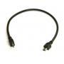 USB Micro-5 Pin Male to USB Mini-5 Pin Male Cable 12 Inch