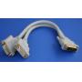 DVI Splitter Cable DVI-D Male to 2 Female