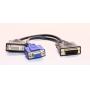 WYSE 920302-02L DVI-I Dual Link to DVI VGA Video Adapter Splitter Cable VXOL LE