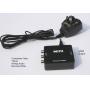 Composite RCA to HDMI Adapter Box Up Scaler 1080P with Power Supply